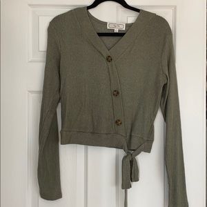 NWOT Super Soft Green Blouse